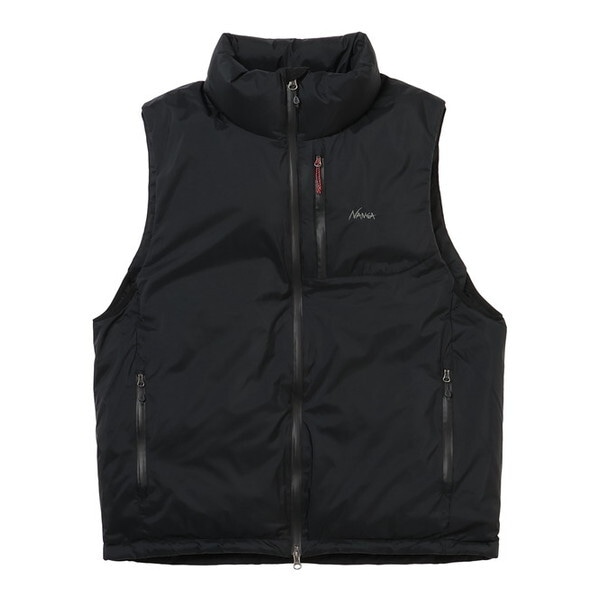 ナンガ オーロラテックス スタンドカラー ダウンベスト AURORA TEX STAND COLLAR DOWN VEST BLK S ND2441-1N010-A N0001636
