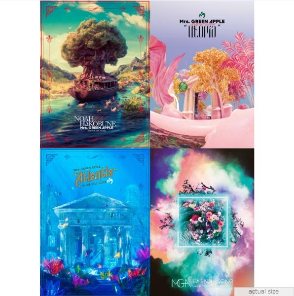 Mrs. GREEN APPLE 『NOAH no HAKOBUNE』 / 『Utopia』 / 『Atlantis』 / 『EDEN no SONO』 4枚 Blu-ray