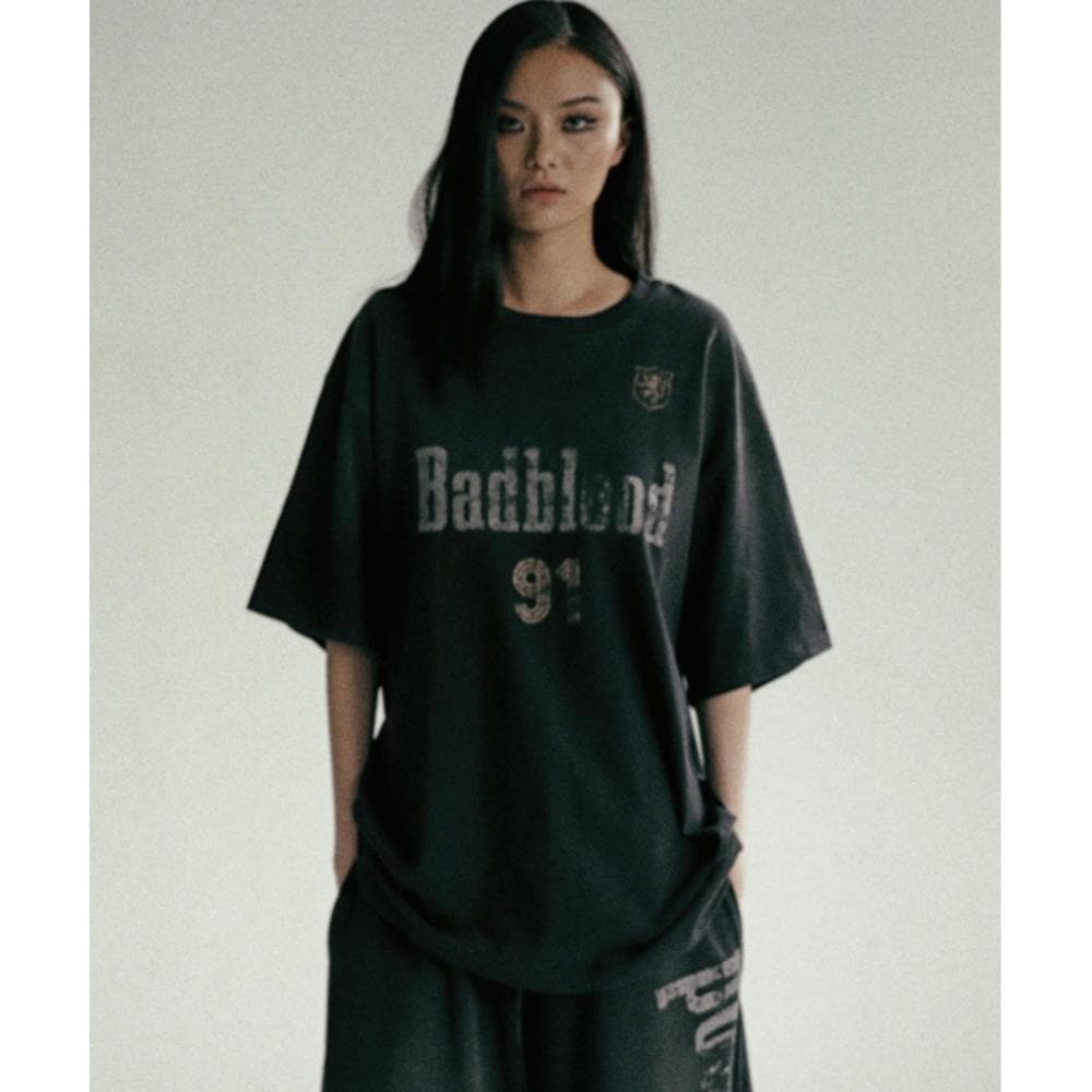 BADBLOOD Sun Faded2 12 T-Shirt Black w-tee24-112