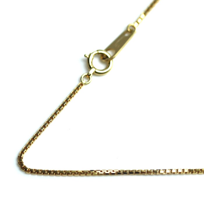 K18YG イエローゴールド ネックレス ベネチアン 3.1g 40cm レディース 中古