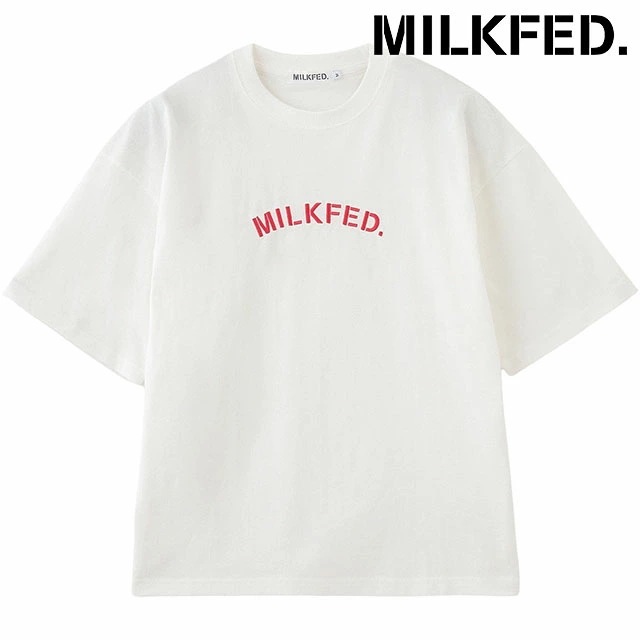 メール便 エンブロイダリー アーチステンシル ワイド ショートスリーブTシャツ [103251011008] レディース トップス 半袖 ワイドシルエット WHITE 正規取扱店