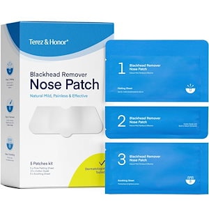 【国内発送】 韓国コスメ 鼻パック Blackhead Remover Nose Patch ブラックヘッド 毛穴パック 黒ずみ 角栓 いちご鼻 部分パック (5回分キット)