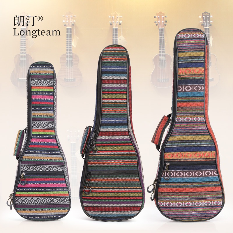 21 23 26インチウクレレバックパックエスニックスタイルウクレレコットンバックパック