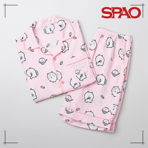 SPAO 公式 半袖パジャマ 韓国キャラ カカオトーク LIGHT PINK