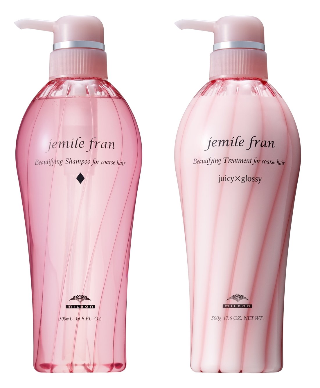 Milbong (MILBON) ミルボン ジェミールフラン シャンプー＆トリートメント(ダイヤ＆ジューシーグッロシー) 500ml 500g ボトルセット 4,770円