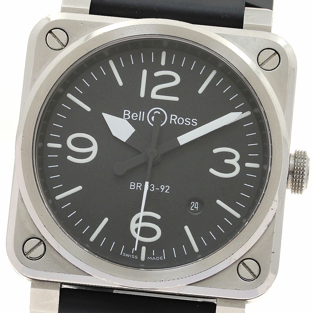 ベル＆ロス Bell＆Ross BR03-92 ヘリテージ デイト 自動巻き メンズ 内箱・保証書付き_895096【中古】
