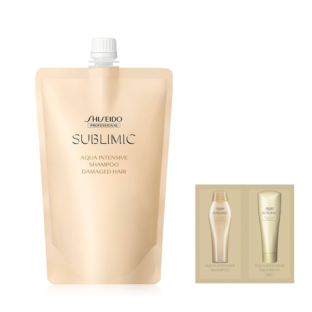 サブリミックアクアインテンシブシャンプー（詰め替え） 450ml [損傷毛髪用]+サンプルパック贈呈