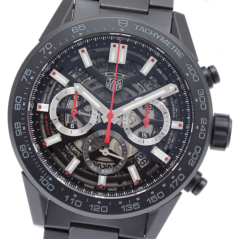 タグホイヤー TAG HEUER CBG2A90 カレラ キャリバー ホイヤー02クロノグラフ 自動巻き メンズ 美品 箱・保証書付き_898094【中古】