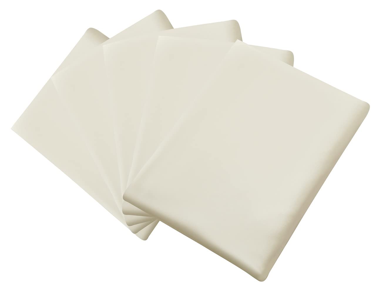 敷きシーツ フラットシーツ シングル アイボリー （150×250cm）業務用 ベッドシーツ 5枚組 マットレスカバー アッパーシーツ