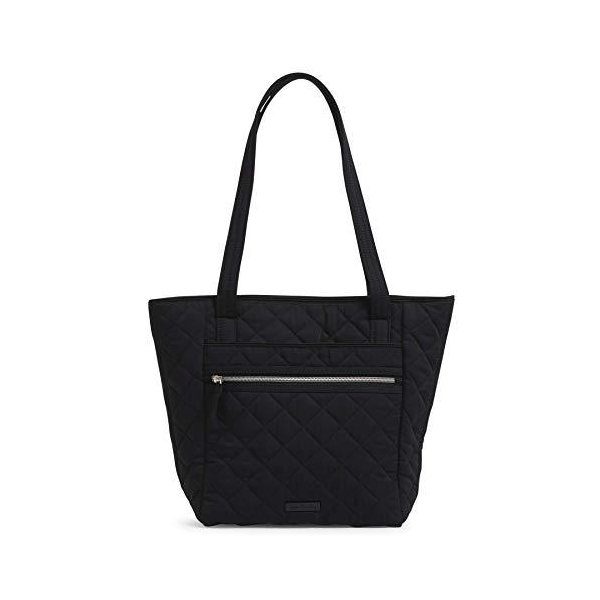 Vera Bradley Performance Twill Small Vera Tote Bag， Classic Black 並行輸入品