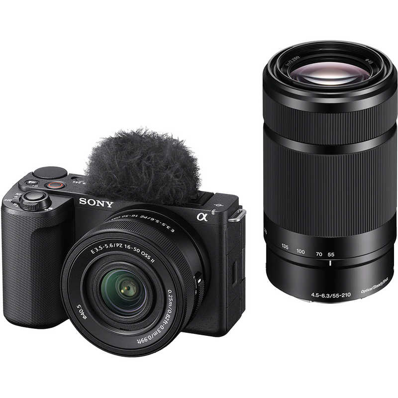 ソニー　SONY　ミラーレス一眼カメラ　VLOGCAM ZV-E10 II ダブルズームレンズキット ZV-E10M2X B ブラック 85,249円