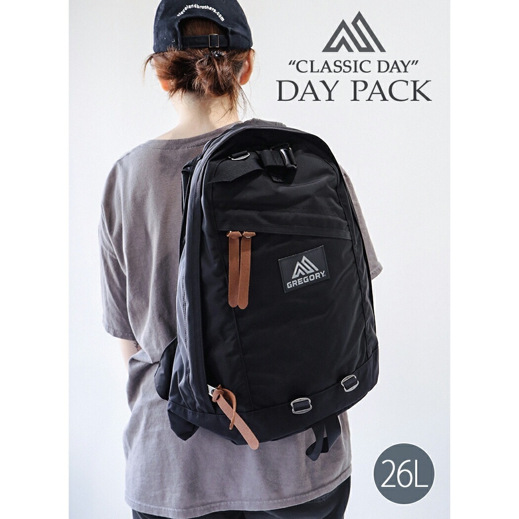 GREGORY グレゴリー リュック デイパック バッグ DAY PACK BLACK ( バックパック ナイロン 黒 鞄 かばん メンズ レディース 1410161041BLACK )