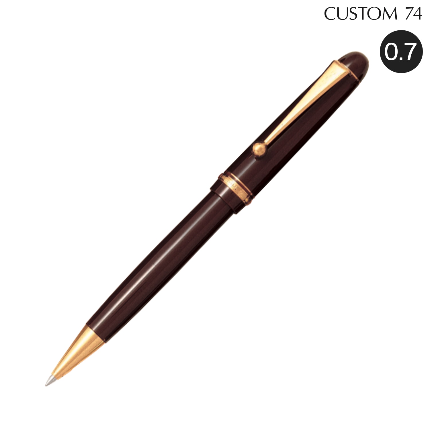 CUSTOM74 油性ボールペン BKK-500-DR ディープレッド0.7