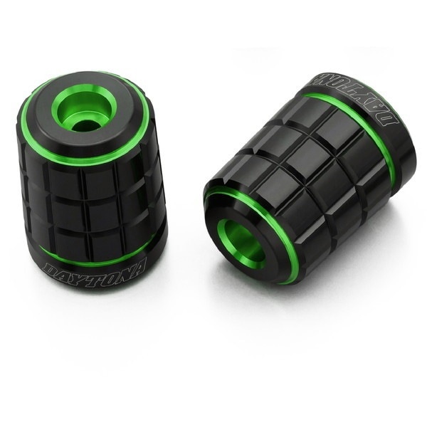 D99718 PREMIUM ZONE バーエンド カワサキ(M6)用 BRICK ライムグリーン