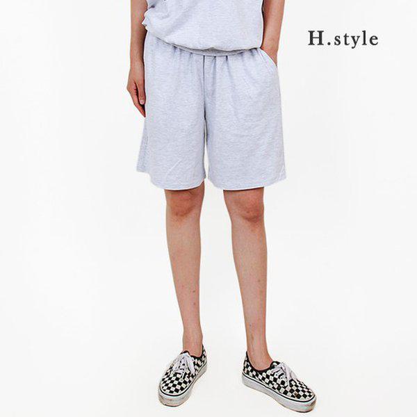 HスタイルNVウェーブハーフパンツ/ビッグサイズ/トレーニングパンツ/ショートパンツ/ジャージ/スポーツウェア/バンディング/バカンス