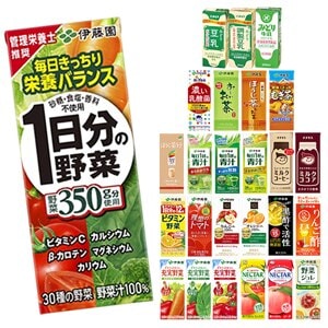 野菜ジュース 伊藤園 200ml250ml紙パック48本 [24本選べる2ケース] [賞味期限：2ヶ月以上] 5営業日以内に出荷