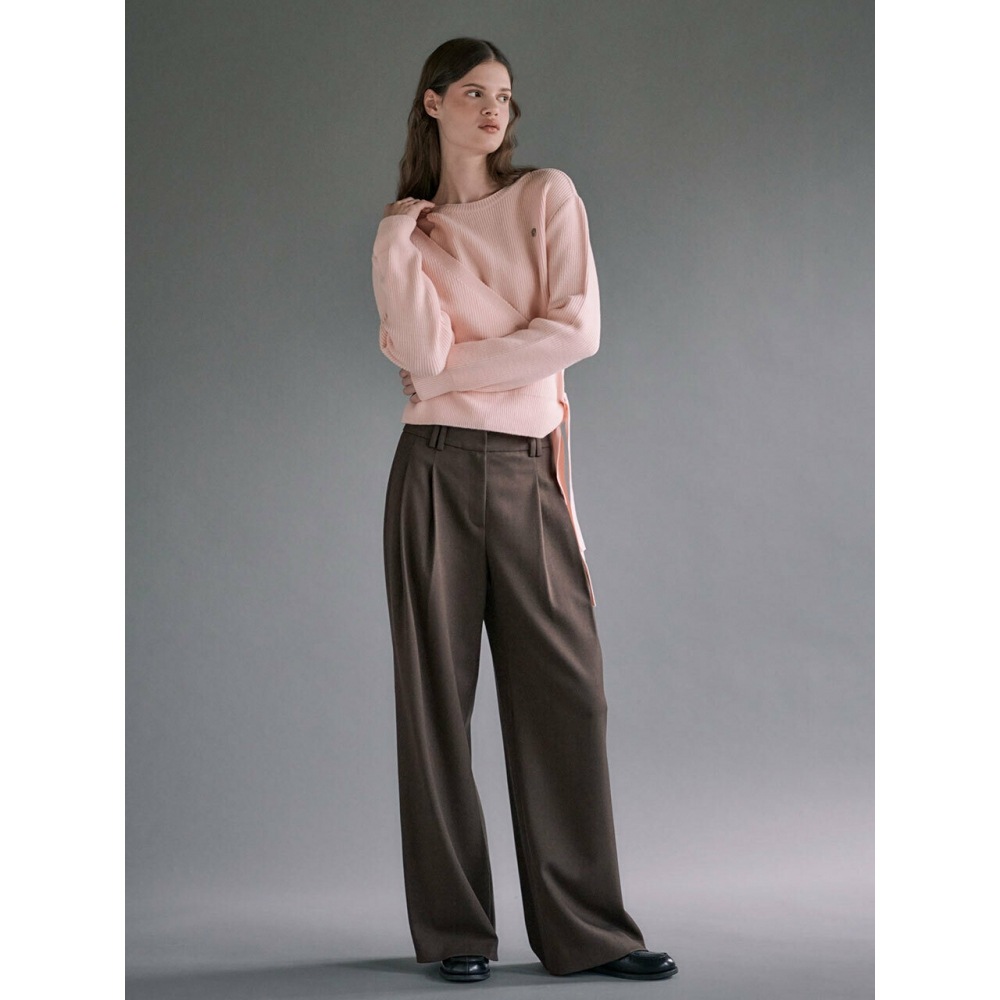 ルーヴルウールブレンドツータックワイドパンツ SW3WL453 93