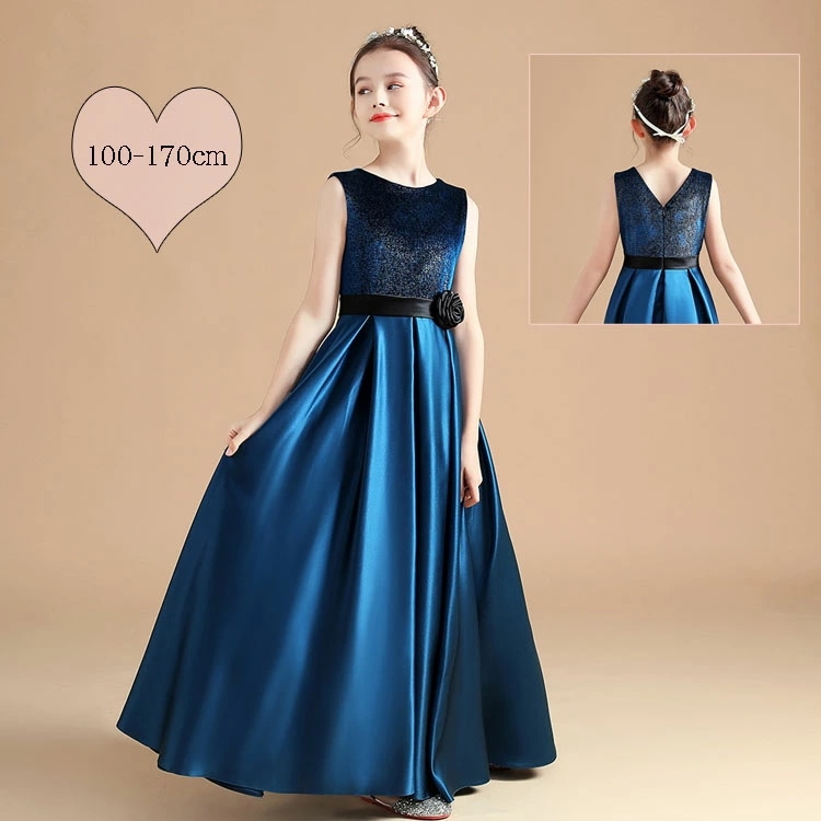 .再入荷なし！売り切り子供ドレス ドレス ピアノ発表会 ジュニアドレス 女の子 ロングドレス ワンピース 子どもドレス フォーマル ジュニアドレス Ａラインドレス 発表会 ガールズ ドレス ロングドレ