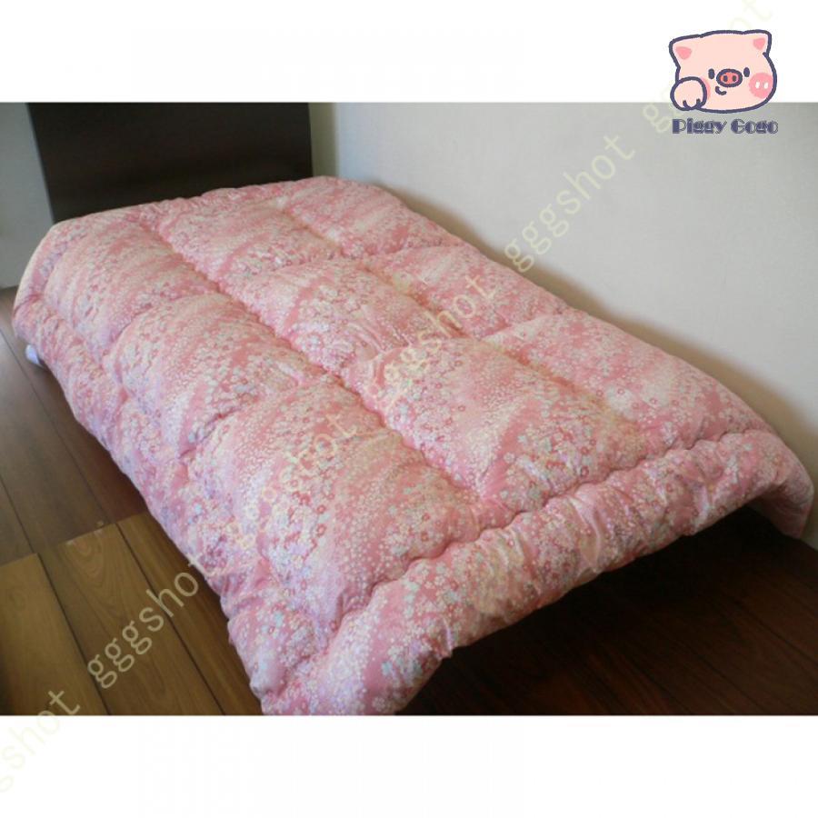 羊毛混 掛け布団 シングル 150×200cm 150×210cm フランス産ウール50% ポリエステル50% ピンク ブル ホテル 旅館でも多数ご採用いただいております 掛布団