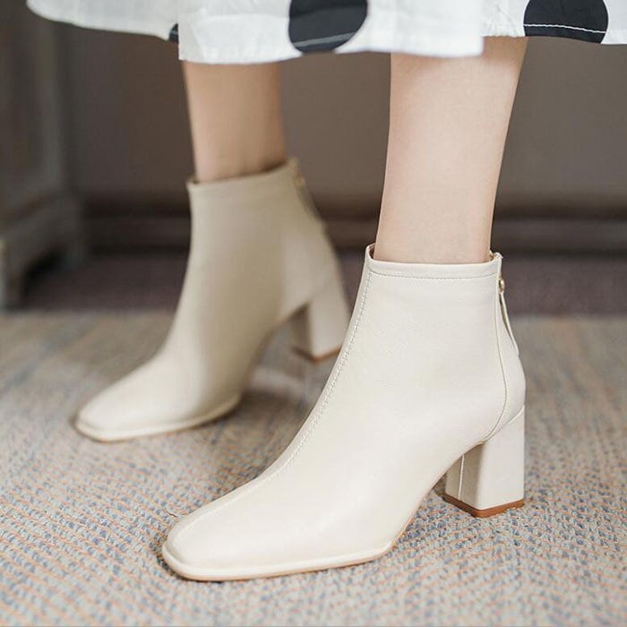 ショートブーツ レディース ワークブーツ ローヒール 厚底 シューズ 靴 無地 カジュアルシューズ