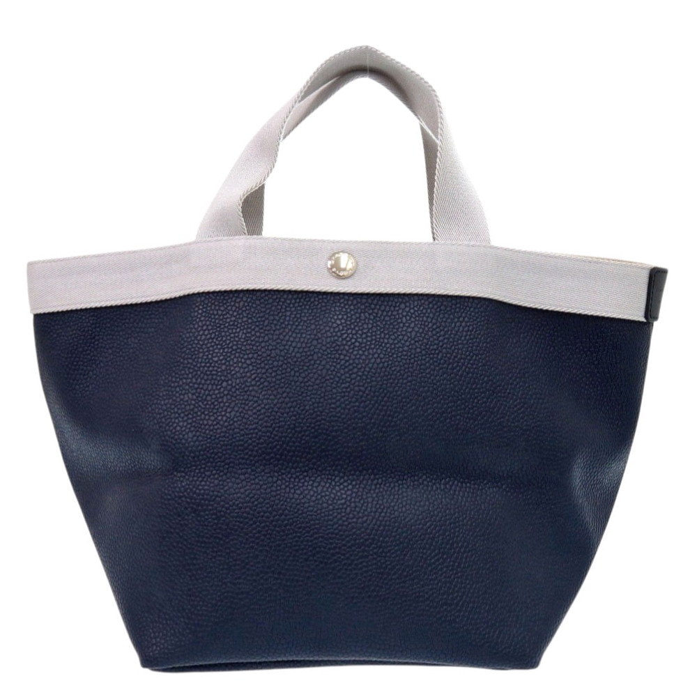 美品 リュクス舟形トート M 707GP ハンドバッグ/コーテッドキャンパス ネイビー 0749【中古】 レディース