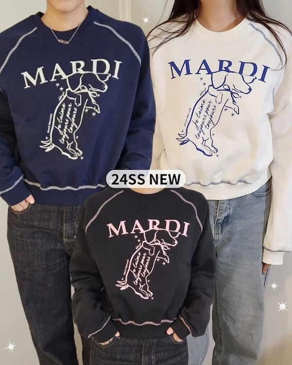 Qoo10 Mardi Mercredi 24SS 新作 DDANJI 長袖 トレ Qoo10 Mardi Mercredi 24SS 新作 DDANJI 長袖 トレ