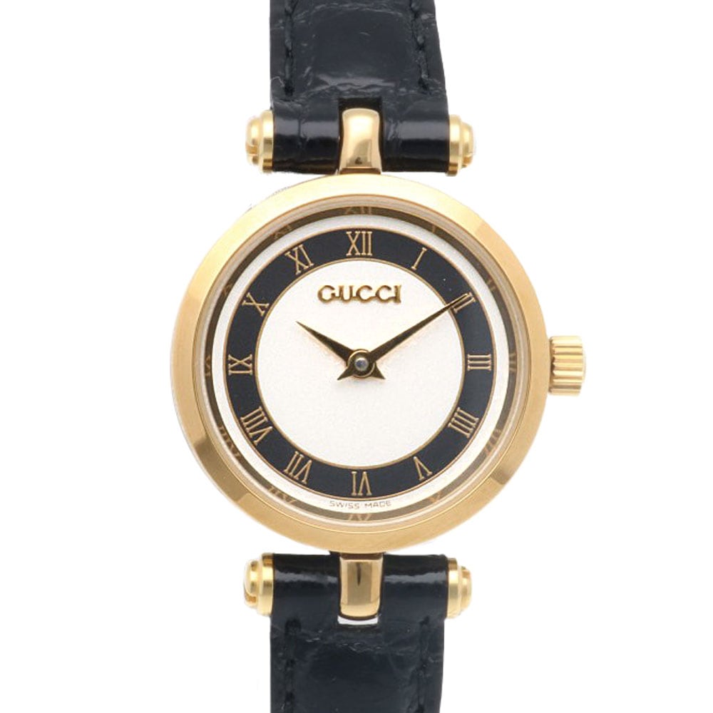 グッチ サイドシェリー 腕時計 GP クオーツ 1年保証 GUCCI 中古