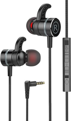 KASOTT SOUNDMASTER PRO V1 マイク付きゲーミングイヤホン【マイクミュート機能 】低音重視 イヤフォンヘッドホン カナル型 NINTENDO SWITCH XBOX有線 携帯 ゲ