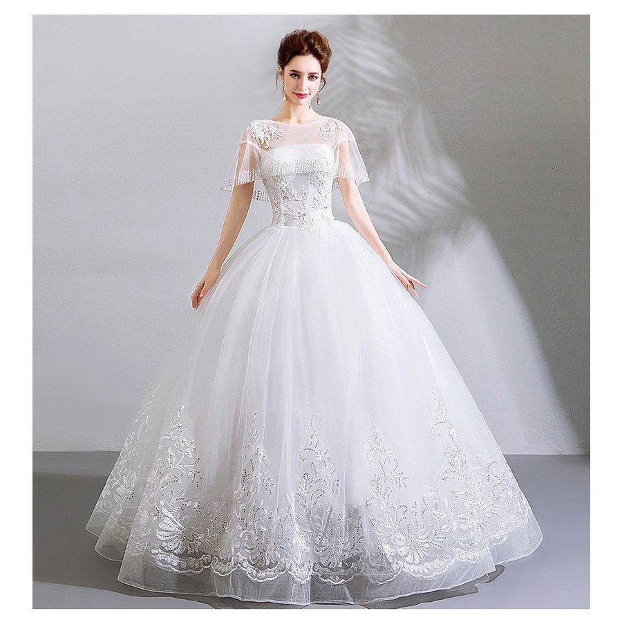 ウエディングドレス ブライダルドレス 上品な 花嫁ドレス レディース オシャレ ウエディング 演奏会