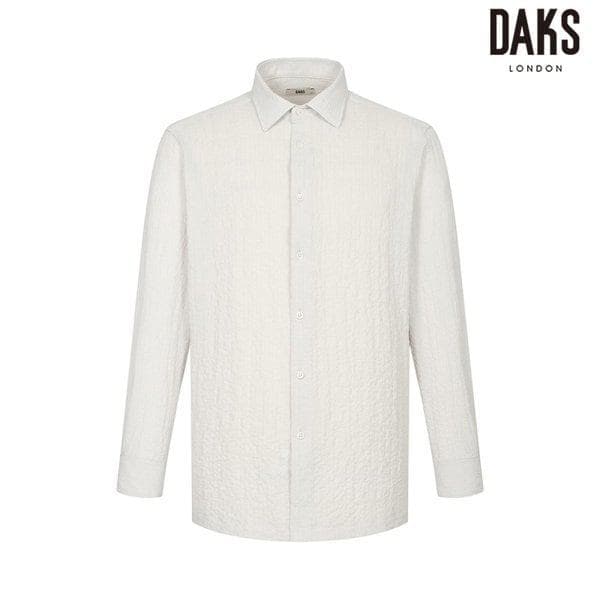 男性ポリ混紡ノーケアストレッチソリッドレギュラーフィットカジュアルシャツ(DMS1SHCL750I1)