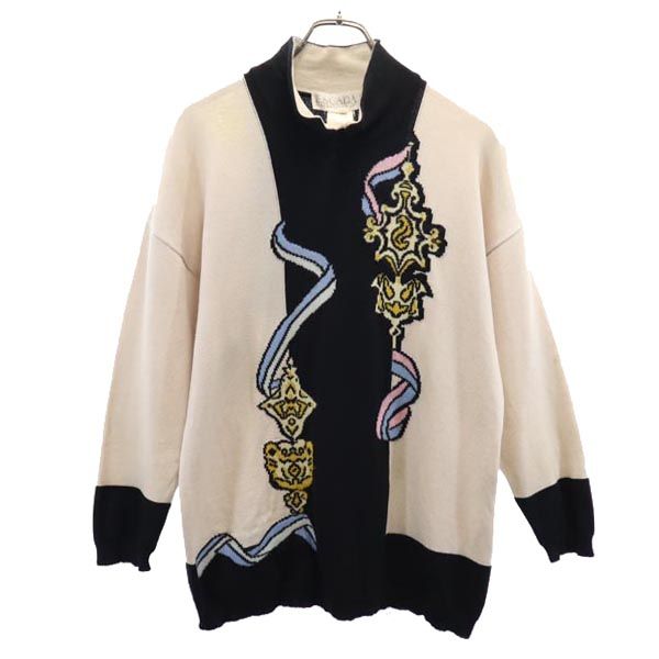 ウール100％ 長袖 セーター 38 ニット レディース