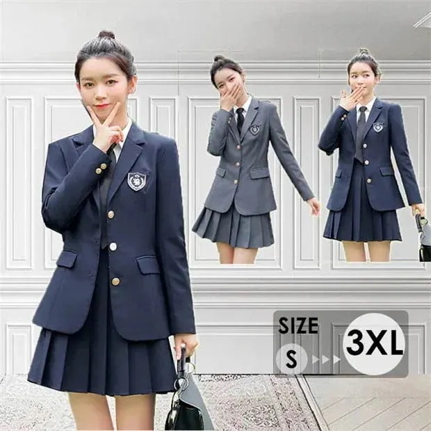 卒業式スーツ女の子入学式入学祝い高校生中高生入学式卒業式セットファッション卒業式スーツ女子高生長袖学生服ジュニアスーツセーラー服式ジャケットコート大きいサイズ今日は30パーセント