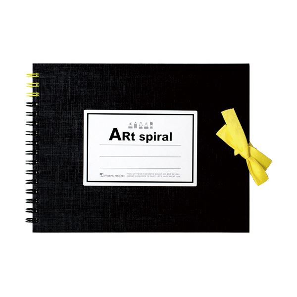 （まとめ）マルマン スケッチブックアートスパイラル F0 ブラック 24枚 S310-05 1冊(×10セット)