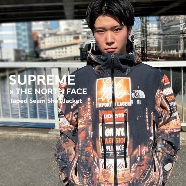 【数量限定特別価格】 シュプリーム SUPREME x ザ ノースフェイス THE NORTH FACE Taped Seam Shell Jacket TIMES SQUARE 225-000471