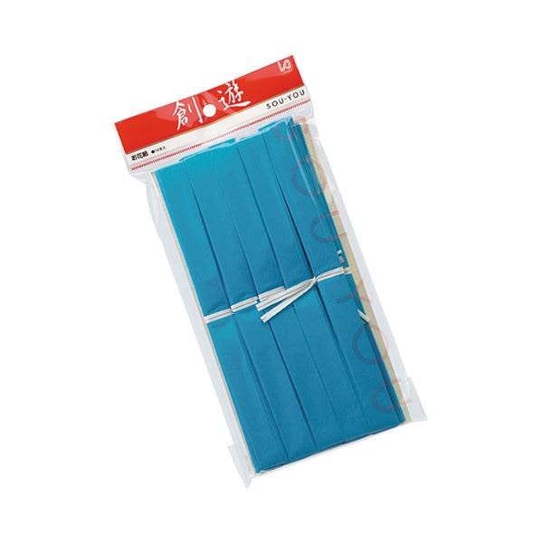 （まとめ） 今村紙工 おはながみ折加工品 10本 OH-404 水(×20セット)