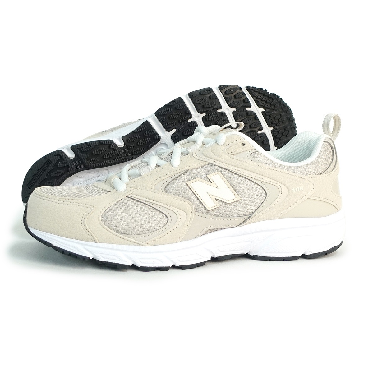 スニーカー メンズ レディース NB U408 4S0 D ライトグレイ シューズ 普段履き 靴