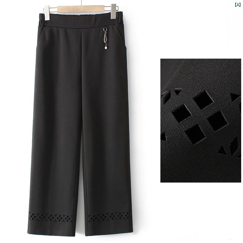 レディース ファッション おしゃれ 春夏 秋 冬 大人 上品 高級 マダム プレゼント 敬老日 おばあちゃん 春秋用 パンツ ハイウエスト スリム カジュアル ワイド パンツ 6,121円