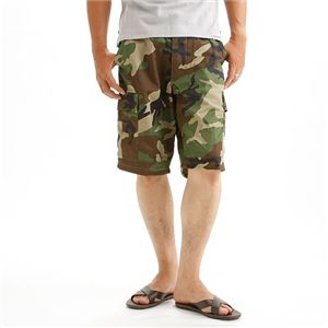 アメリカ軍 BDU カーゴ ショートパンツ Mサイズ ウッドランド レプリカ 米軍 US軍 ミリタリーパンツ 軍モノ 迷彩服 ショーツ
