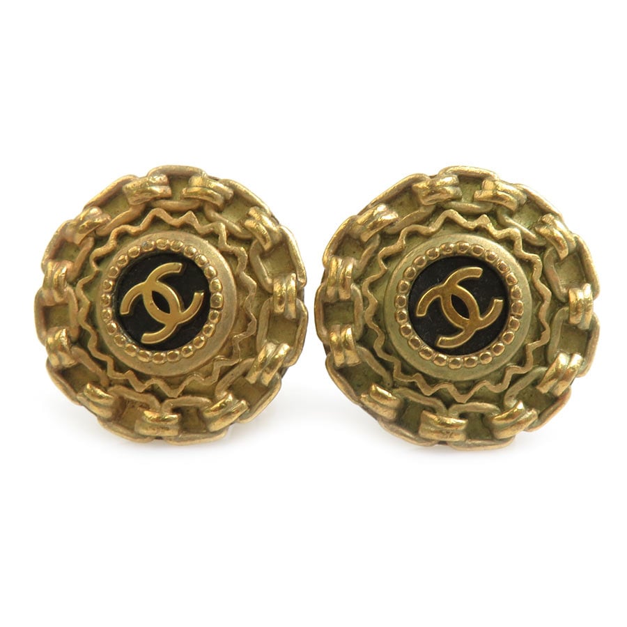 シャネル CHANEL イヤリング メタル ゴールド レディース h32174
