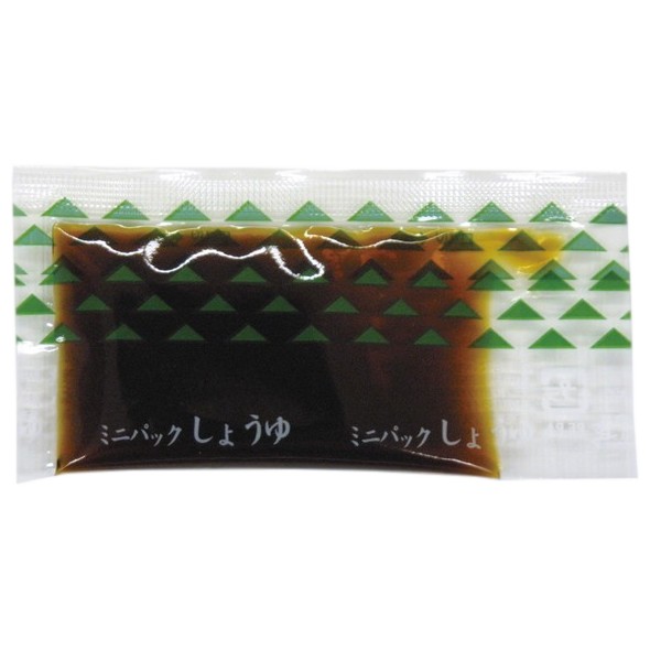 ミニパック醤油　波柄大　約7.0ml　300個×6箱【工場直送・代引き不可・時間指定不可・沖縄離島不可】