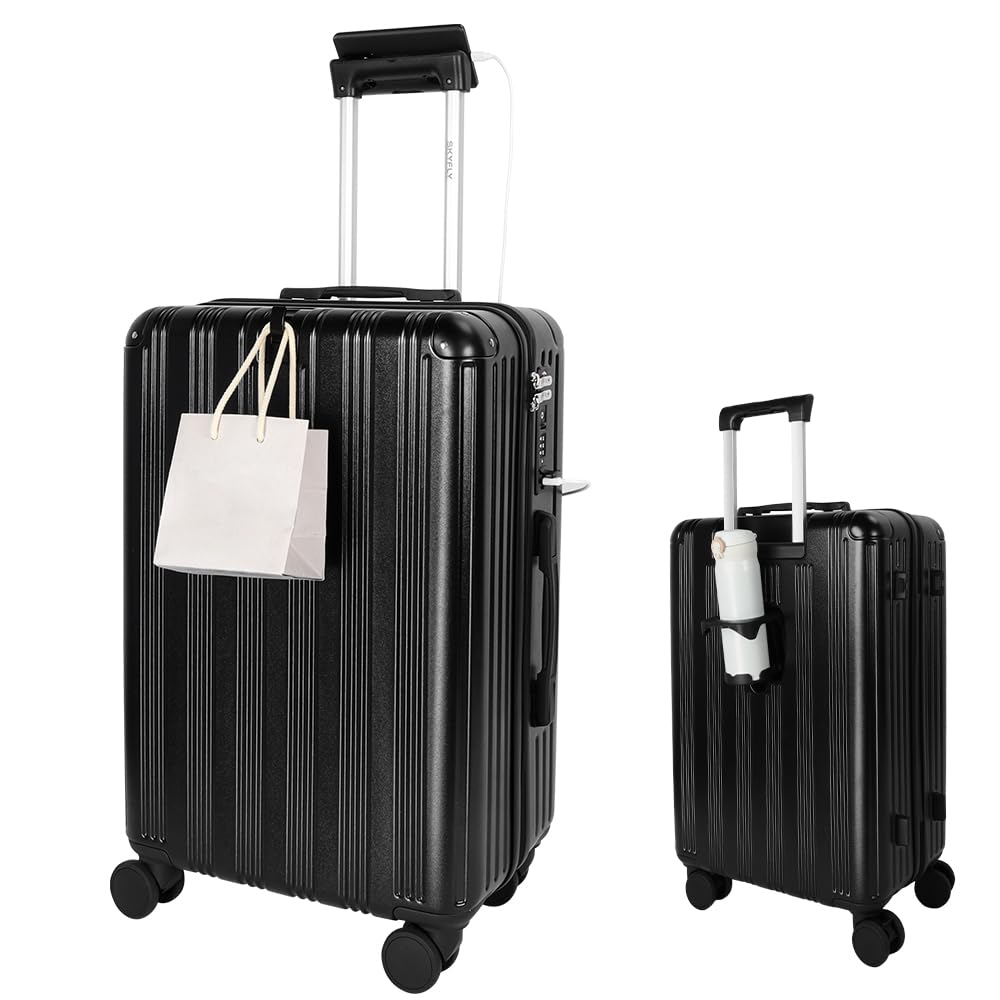 [SKYFLY] スーツケース 機内持ち込み 軽量 キャリーケース Sサイズ 小型 片開き キャリーバッグ 耐衝撃 PC+ABS ファスナータイプ 【2026新販売 1つで5役 変幻自在の多機能】 ド