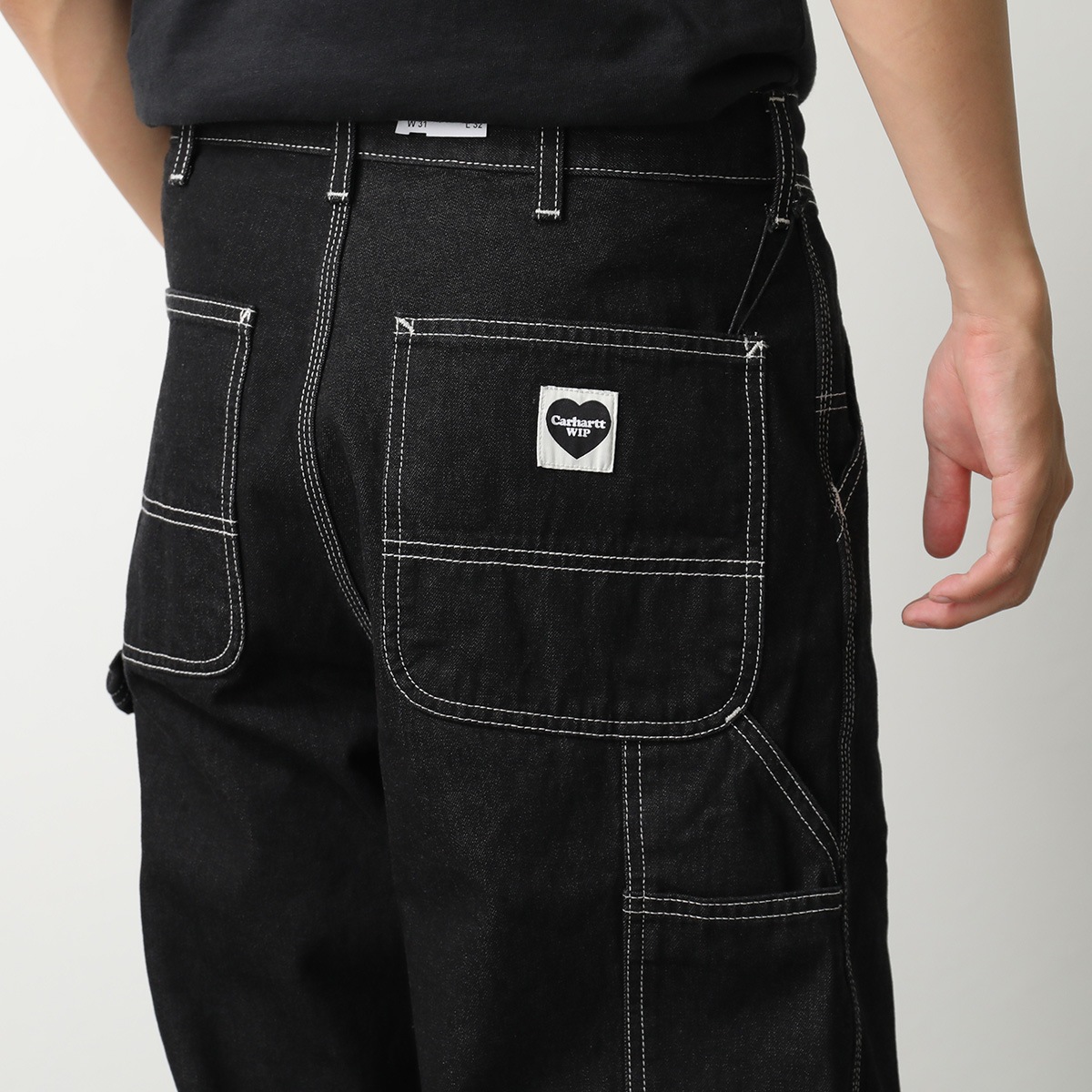 Carhartt WIP カーハート ジーンズ Norco ノルコ I034864 メンズ デニムパンツ シングルニー ジーパン Gパン ストレート 8902/Black