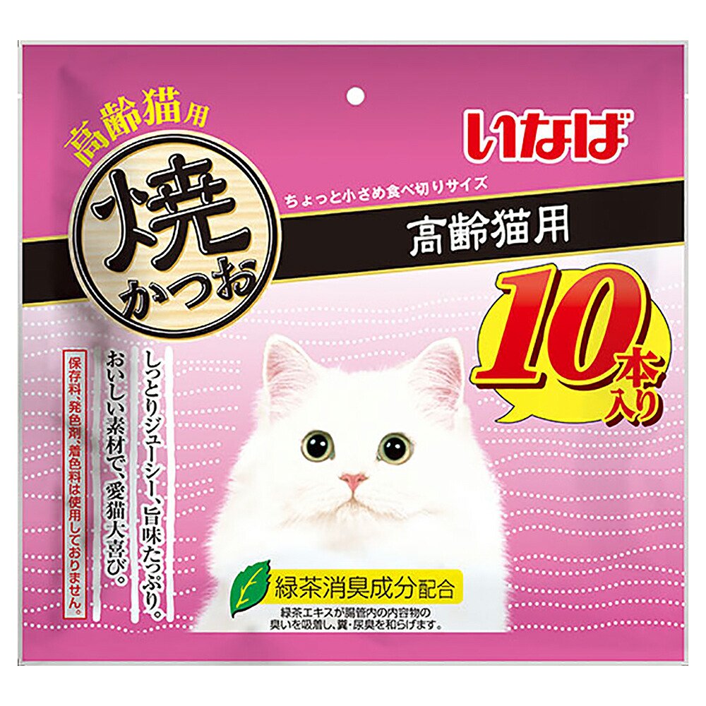 いなば　焼かつお　高齢猫用　１０本入りX１２　ＣＲＣ35―25―20―20―00
