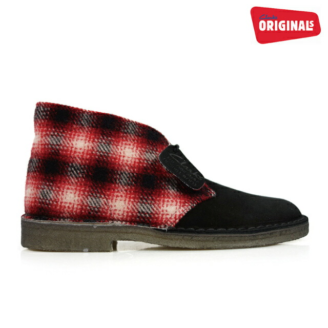 クラークス CLARKS 20356342 DESERT BOOT ウールリッチ コラボーレーション RED COMBI SUEDE メンズ クラークス デザート ブーツ レッド コンビ スウェード