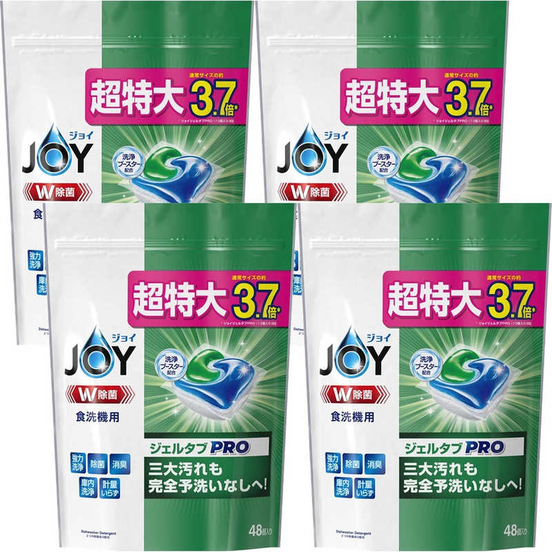 P＆G　(ケース販売) JOY(ジョイ) ジェルタブ 超特大 48個入×4個