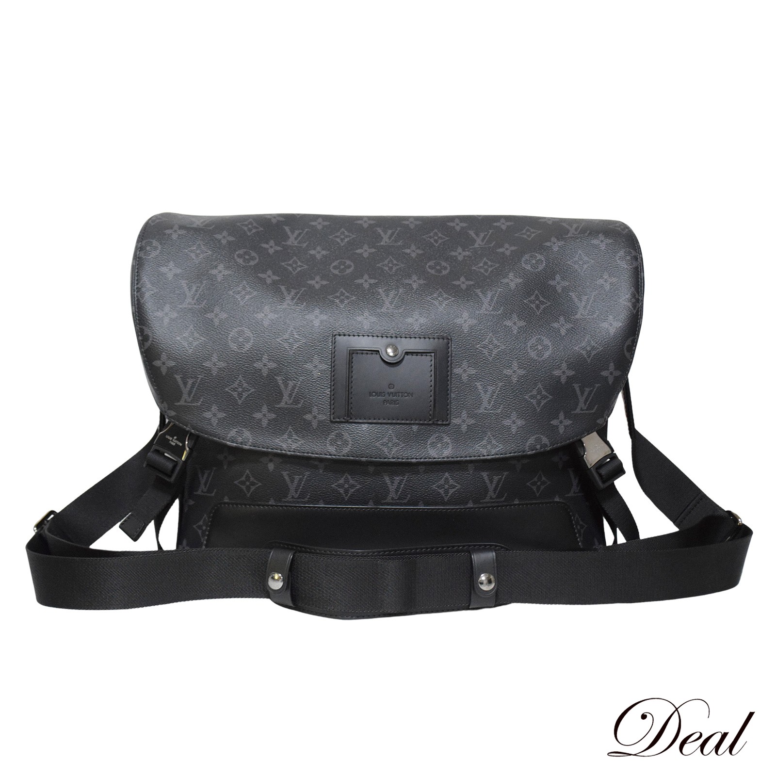 SALE ルイ・ヴィトン メッセンジャー ヴォワヤージュMM M43276 モノグラム・エクリプス ブラック メンズ ショルダーバッグLV