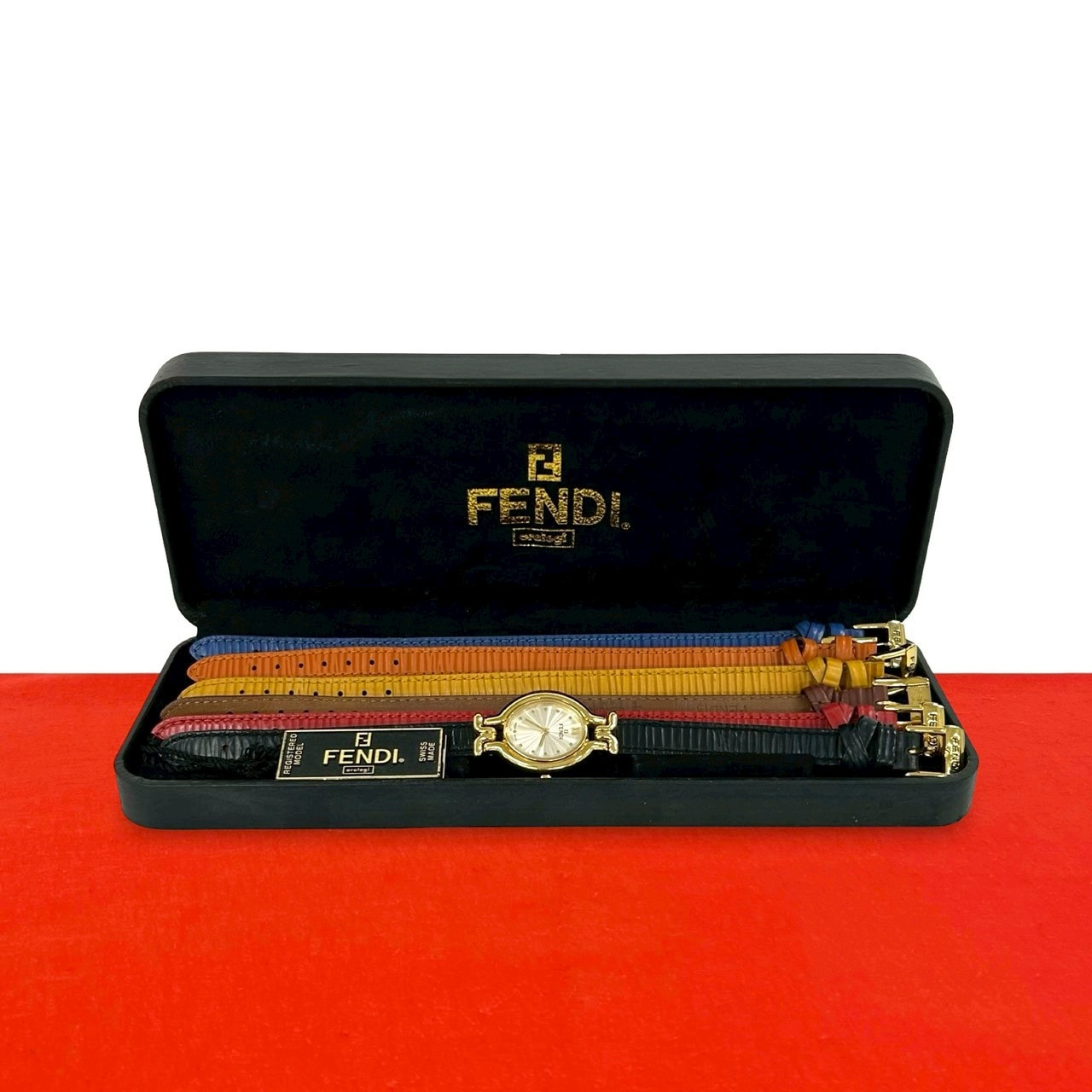 ヴィンテージ 640L カメレオン チェンジベルト腕時計 GP レザー ゴールド 30587