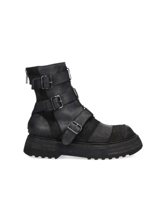 GUIDI Men Boots 526VPW HORSE FULL GRAIN REVERSEBLKT Black