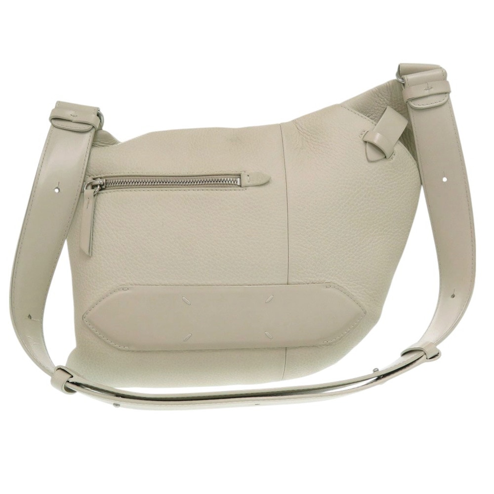 美品 ボディバッグ 5AC　サドルバッグ 24SWG0017P4746 ショルダーバッグ レザー/レザー ホワイトグレージュ 1022【中古】 レディース