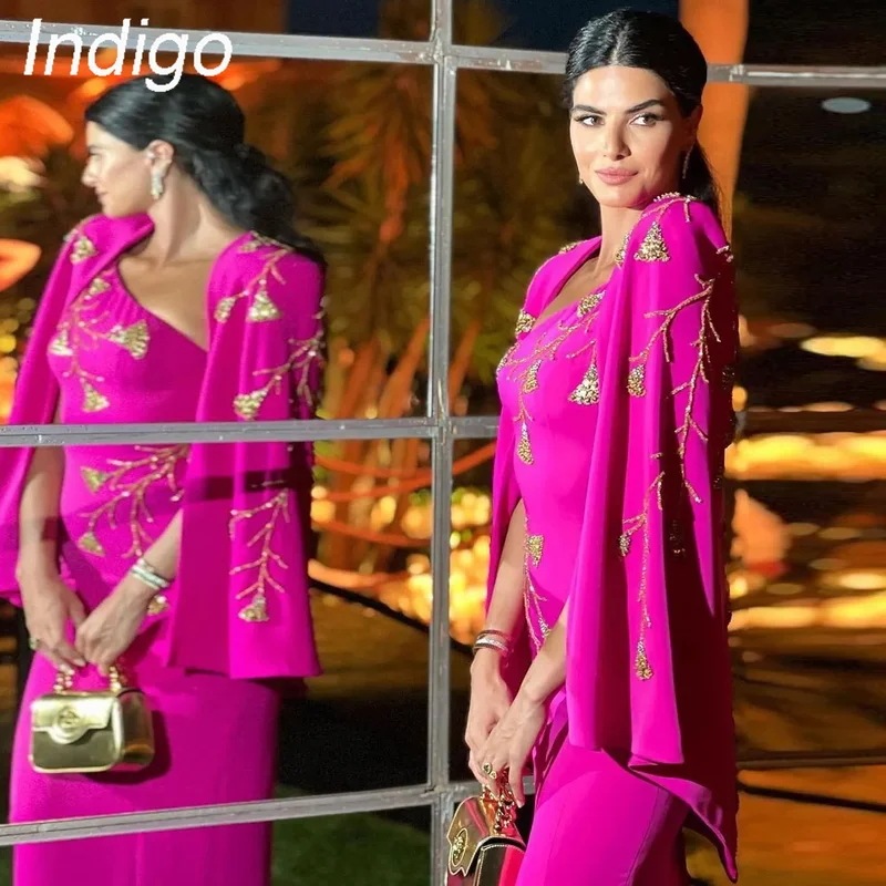 納期1~3週間程：ジャケット付きの人魚の名誉のドレス,非対称の裸の肩,スリット,エレガント,新しいコレクション2024